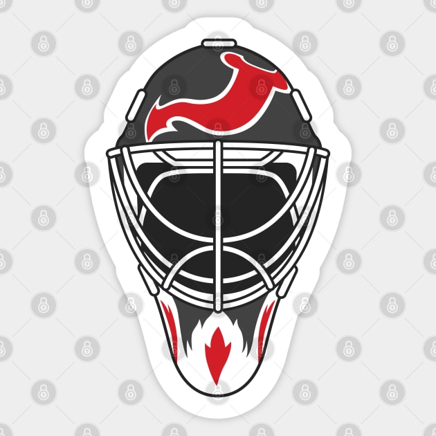 Martin Brodeur New Jersey Goalie Mask Sticker by Carl Cordes